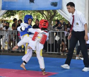 Atlet taekwondo bukit cinta Rawapening
